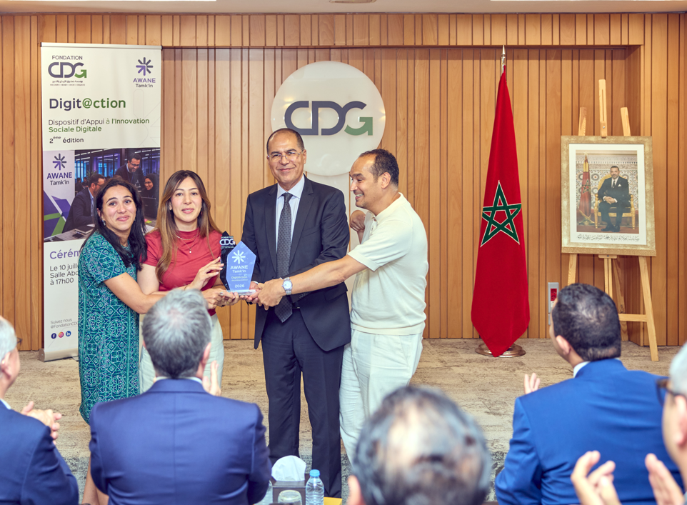 La Fondation CDG clôt la deuxième édition de DIGIT@CTION et distingue six projets d’innovation sociale digitale